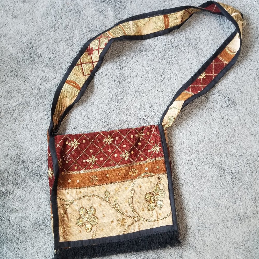 NWOT Womens cross body boho hippie bag